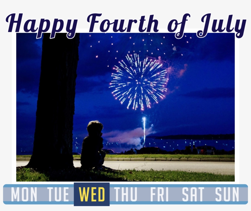 Today Is Tuesday, July 4, - Fireworks, transparent png download