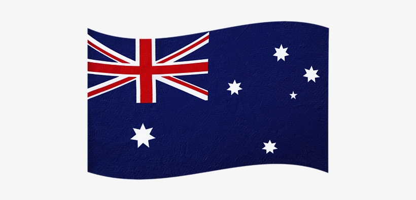 Australian Flag Waving Png - Flag Of Australia, transparent png download