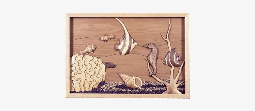 I-52 Tropical Fish - Fish Intarsia, transparent png download