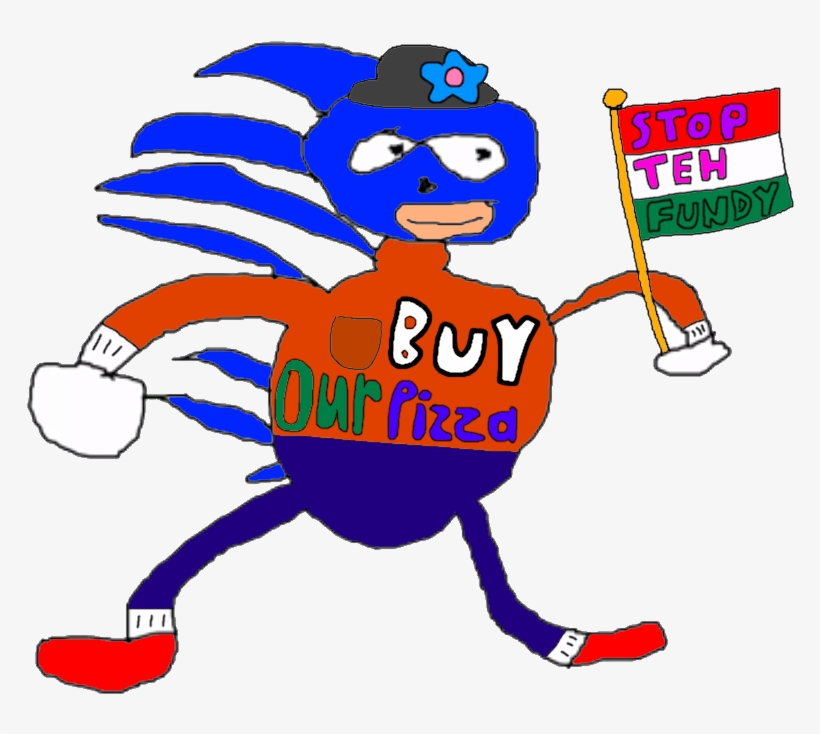Pizza Hut Sanic - Sanic Gotta Go Fast, transparent png download