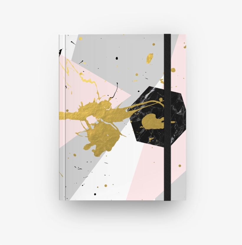 Caderno Gold Splatter De 83 Oranges™na - Goldspritzer Duschvorhang, transparent png download