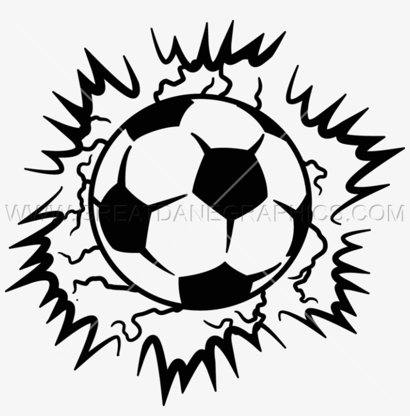 Lightning Soccer Ball - Atletico Spm, transparent png download