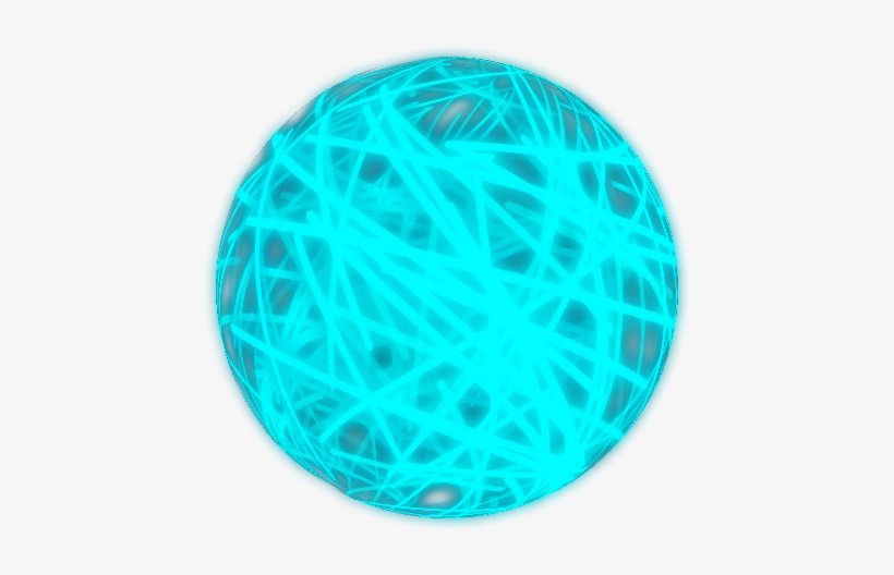 Lightningballblue - Circle, transparent png download