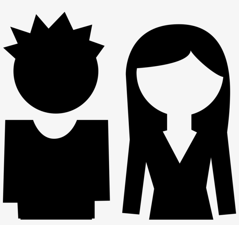 Png File - Icone Menina E Menino, transparent png download