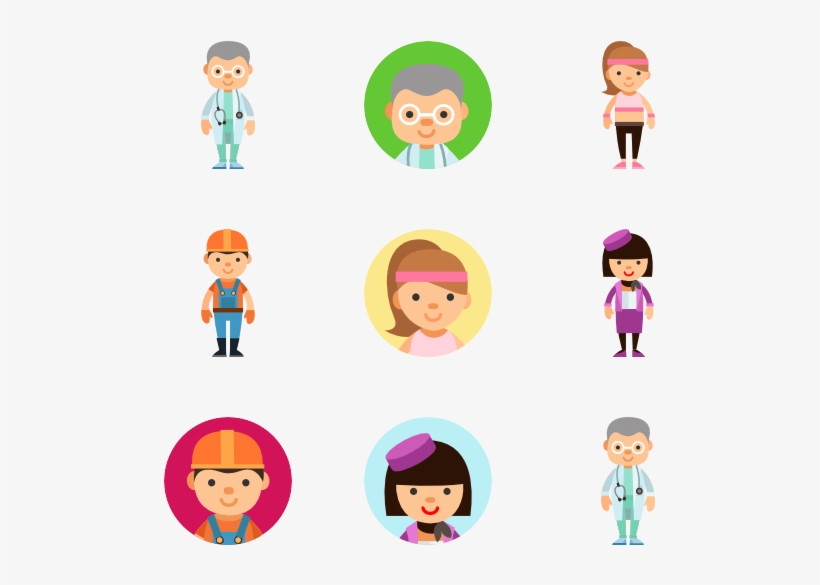 Occupation Avatar Collection - Icons Girl, transparent png download