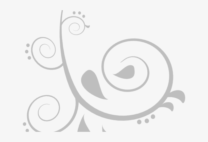 Silver Clipart Swirls - Silver Swirl Design Clipart, transparent png download