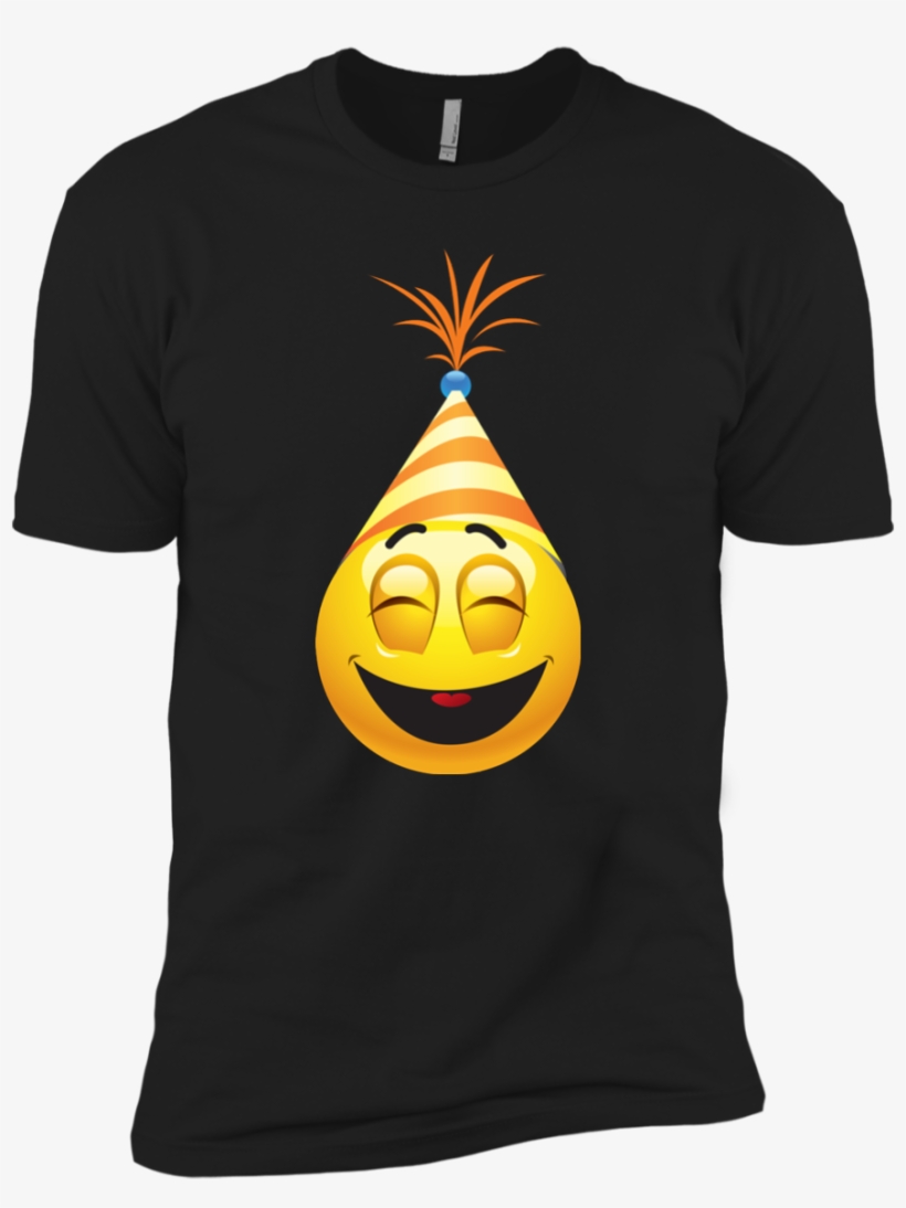 New Year Emotion Funny Emoji T Shirt Nl3600 Next Level - T-shirt, transparent png download