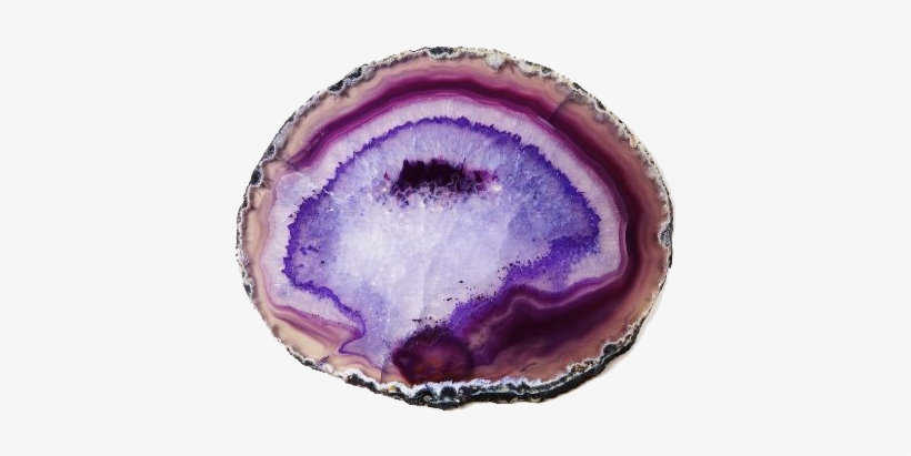 Agate Png File - Purple Agate, Glass, And Silver-beaded Necklace, transparent png download