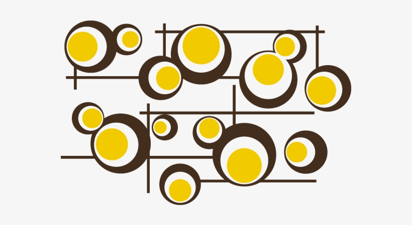 Vinilos Decorativos Retro Círculos Y Líneas - 16 X Inches 40 By Cm Circle Pillowcover Both Sides, transparent png download