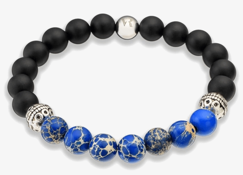 Blue Gemstone Bracelet - Black Onyx Stone Bracelet, transparent png download