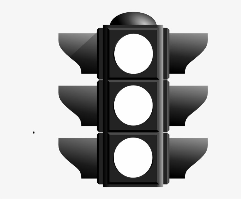 Small - Traffic Light Black And White, transparent png download