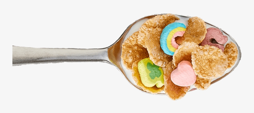 Chocolate Spoonful Of Lucky Charms Frosted Flakes - Lucky Charms Frosted Flakes, transparent png download
