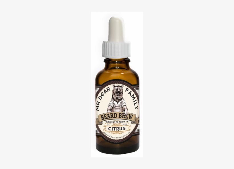 Aceite Para Barba "mr Bear Family Beard Brew Citrus" - Mr Bear Family Beard Brew Citrus 30 Ml - Beard Oil, transparent png download