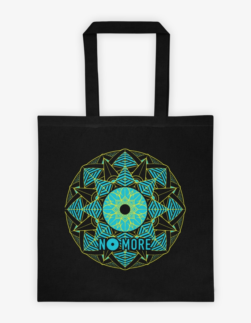 No More Mandala Black Tote - Tote Bag, transparent png download