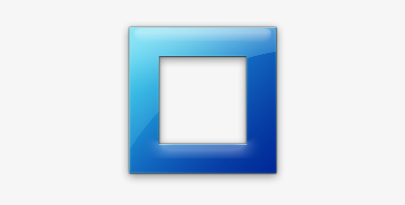 Download Android Square Icon Blue - Blue Square Frame Png - HD ...