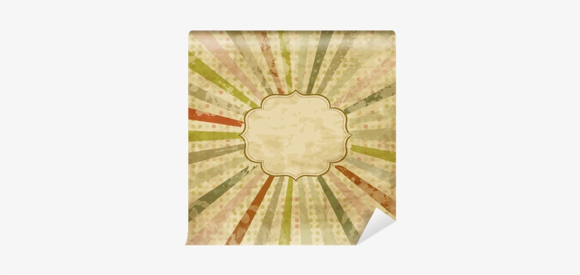 Vintage Scrap Template With Sunbeams Wall Mural • Pixers® - Stock Photography, transparent png download