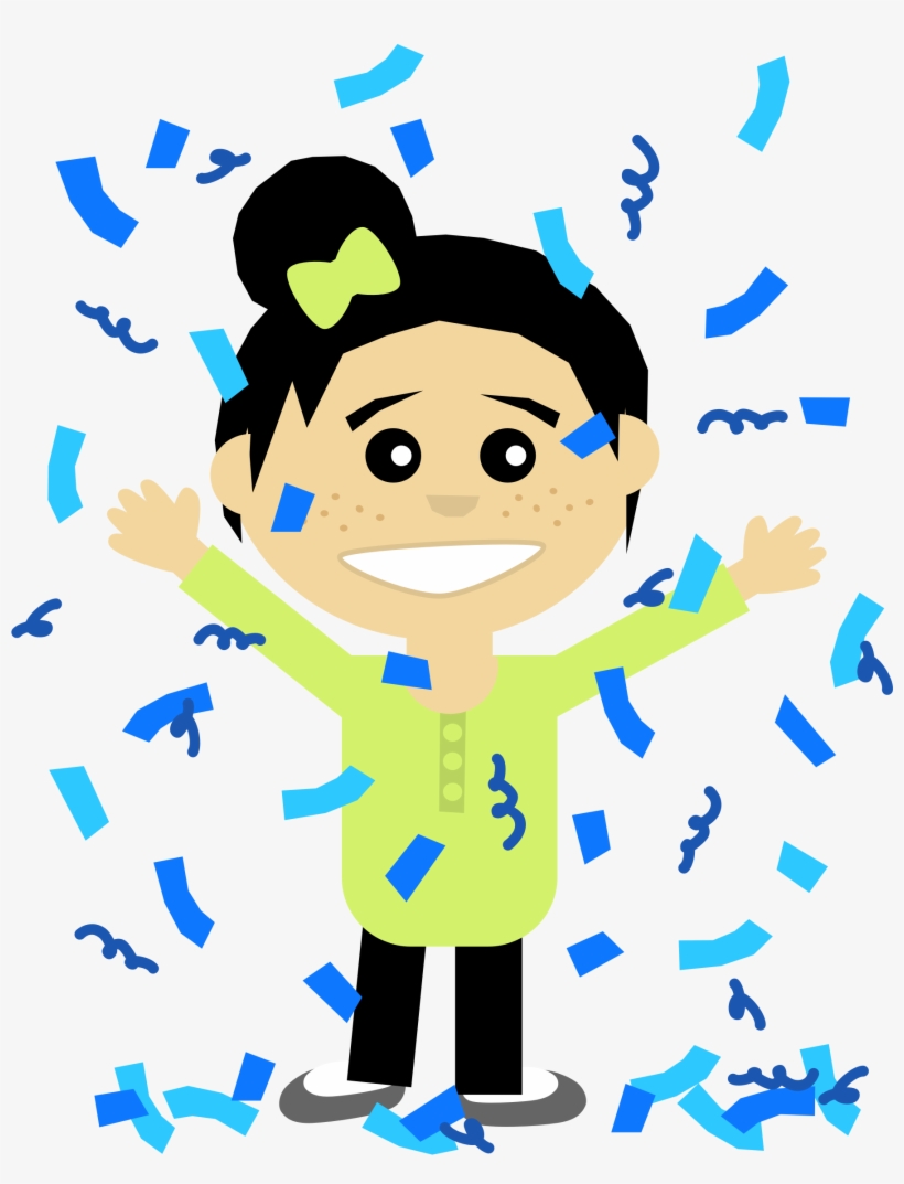 This Free Icons Png Design Of Confetti Girl, transparent png download