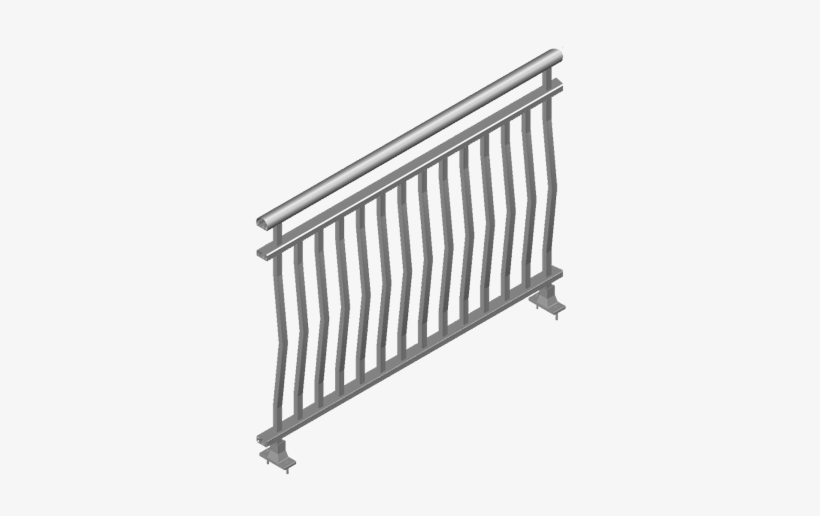 Isometric View - Railing Isometric, transparent png download