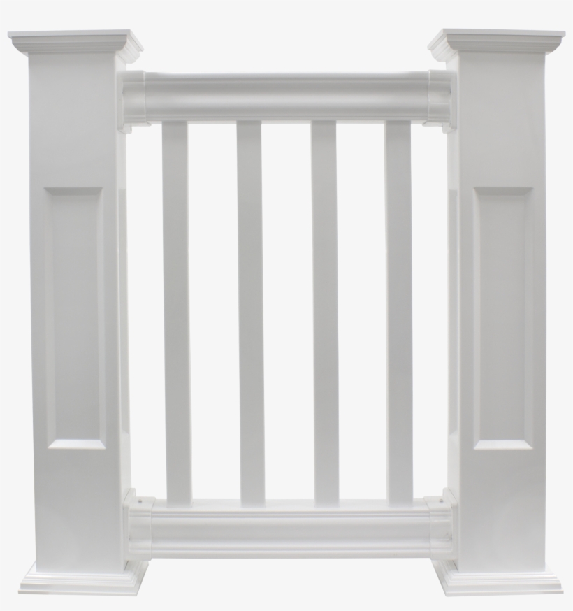 V410 With Square Vinyl Balusters - Bench, transparent png download