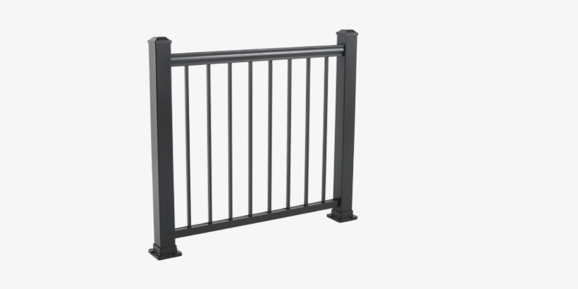 Aluminum Railing Black - Railing Png, transparent png download