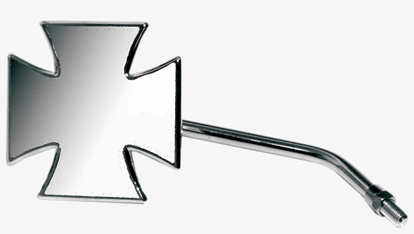 Emgo Maltese Cross Mirror Chrome - 10mm 59-34841, transparent png download