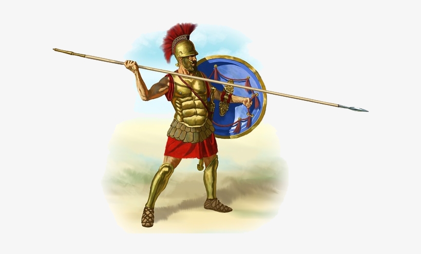Gladiator Png Clipart - Greek Hoplite, transparent png download