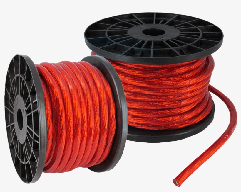 Electric Cable Roll Transparent Image - Car Audio Power Cable, transparent png download