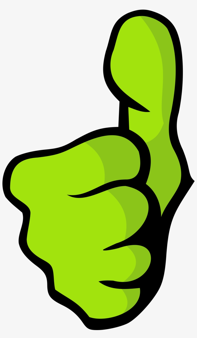 Image Png - Incredible Hulk Thumbs Up, transparent png download