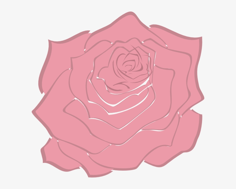 Clipart Rose Pink Rose - Pink Rose Clipart Png, transparent png download