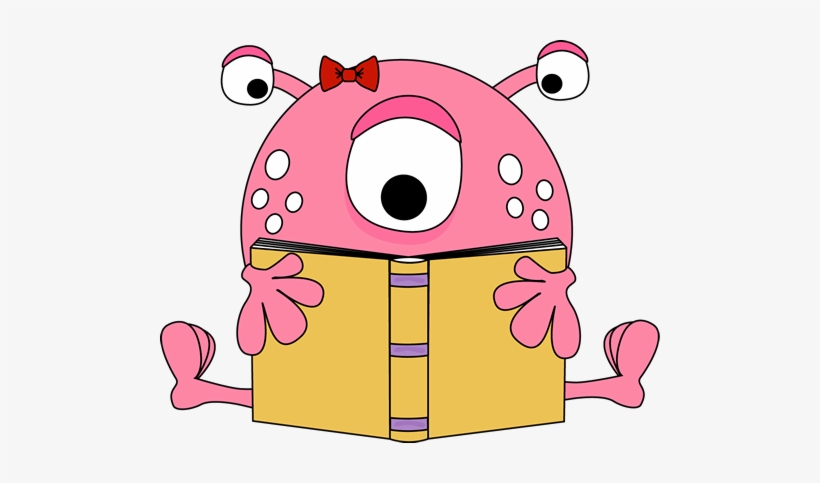 Creature Clipart Pink Alien - Book Monster Clip Art, transparent png download