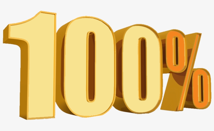 Gold 100% - 100% Png Transparent PNG - 883x507 - Free Download on NicePNG