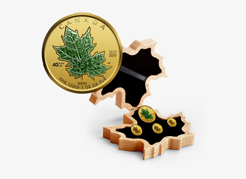 Pure Gold Fractional Set - 2018 Canada 4-coin Gold Fractional Maple Leaf Set, transparent png download