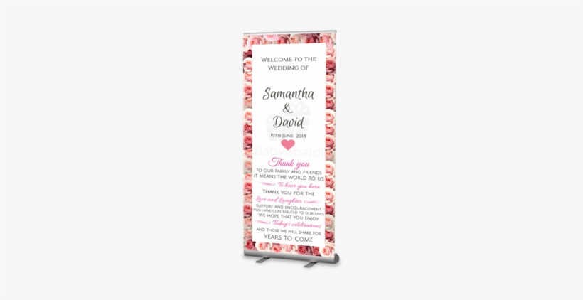Welcome Wedding Banner Roll, transparent png download