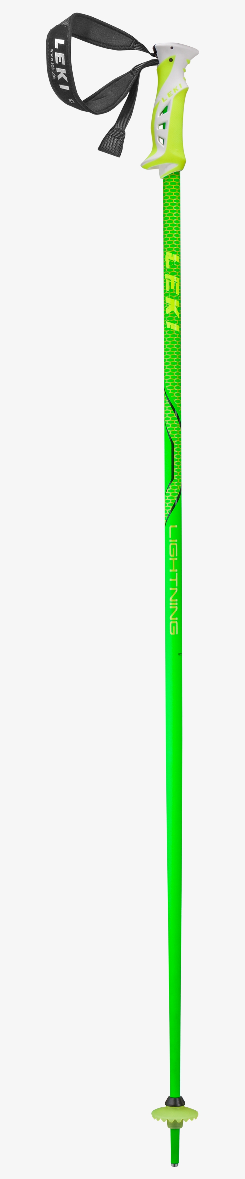 Leki Lightning Ski Poles, Unisex, Lightning Green 110 - Leki Lightning Green, Ski Poles (size 115 Cm - Color, transparent png download