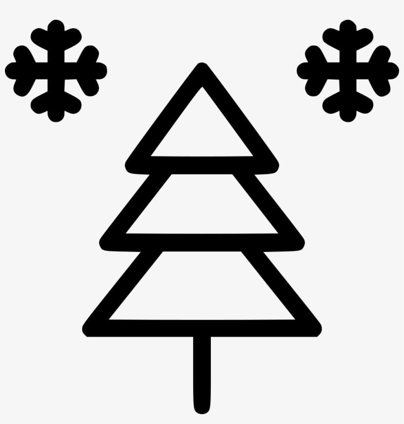 Snow Tree Xmas - Christmas Tree, transparent png download