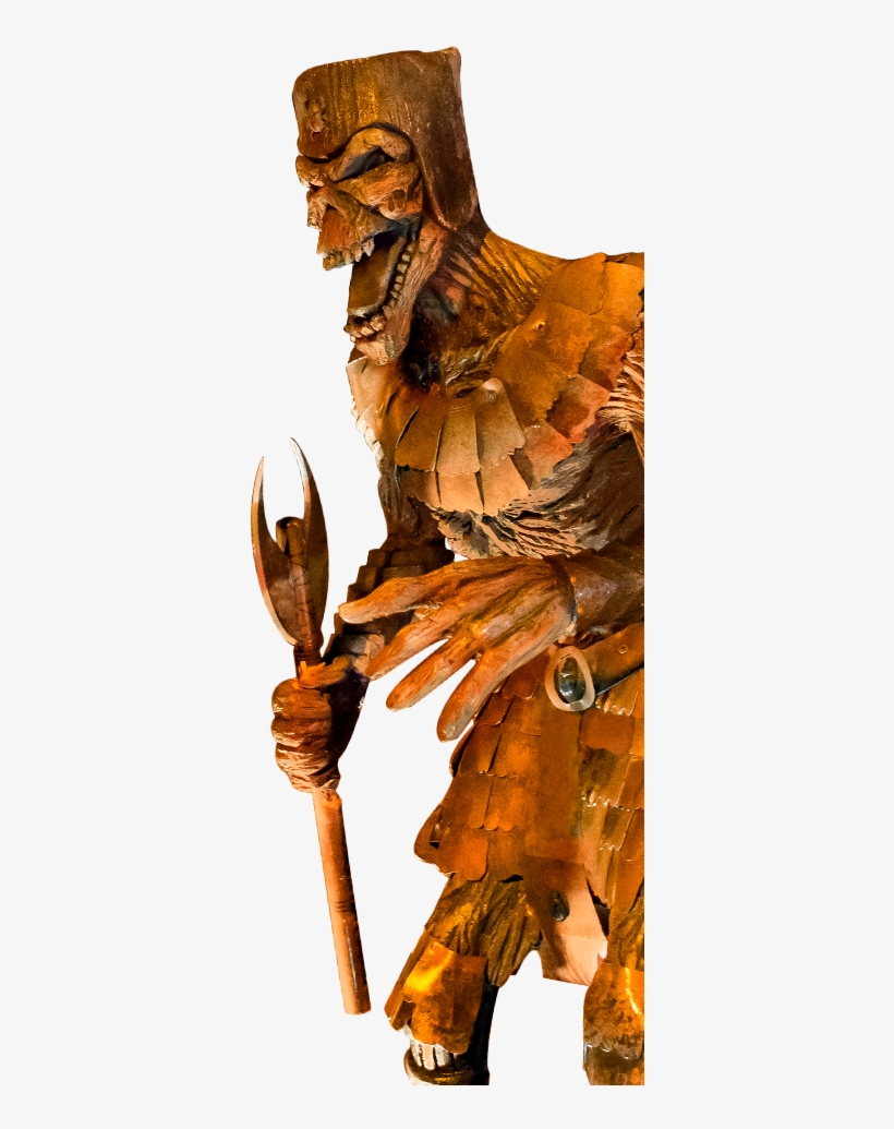 A Mummy Warrior From The Revenge Of The Mummy Ride - Carving, transparent png download