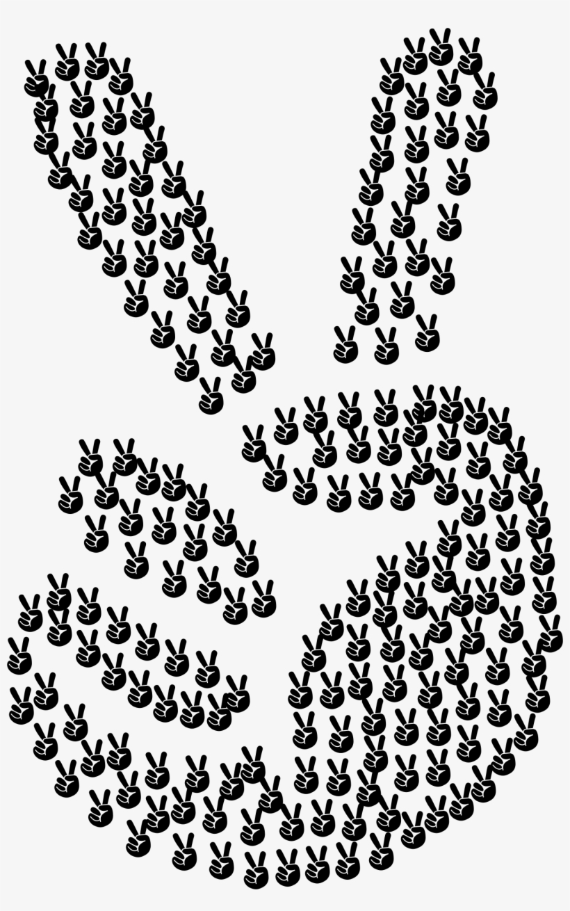 This Free Icons Png Design Of Comic Hand Peace Sign, transparent png download