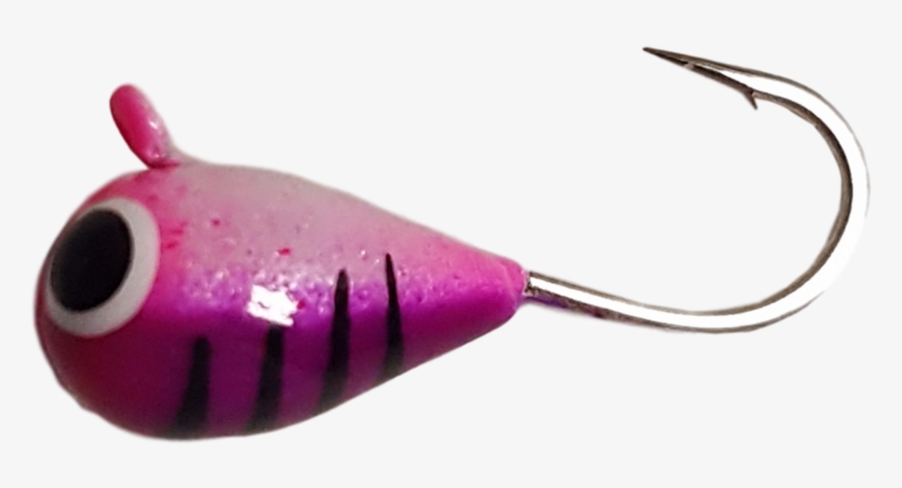 Purple Lady Stripe Tungsten Uv Glow Jig - Cat Grabs Treat, transparent png download