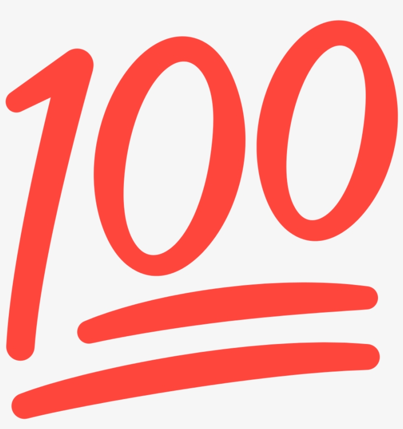 Fxemoji U1f4af - Womens 100 Red Logo Bandeau Top, transparent png download