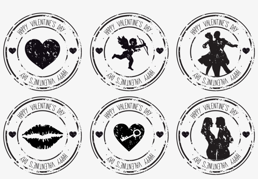 Valentines Day Rubber Stamp Wedding Postage Stamp - Love Postage Stamp, transparent png download