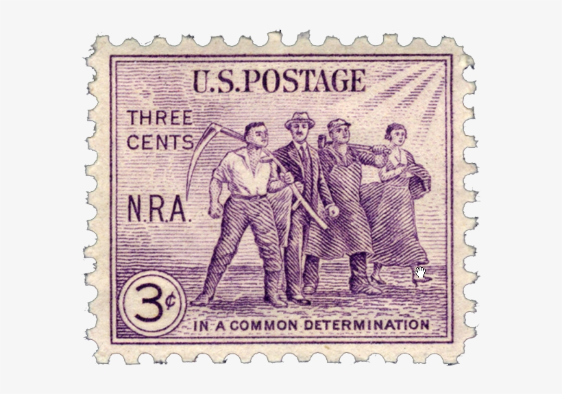 In A Common Determination- 3 Cent National Recovery - National Recovery Act Stamp, transparent png download