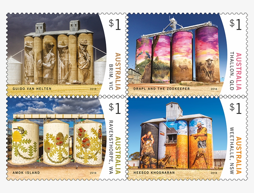 May 16th, - Australia Stamps Silo Art, transparent png download