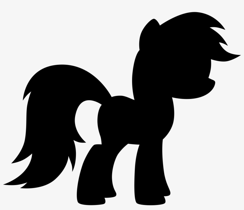 Resultado De Imagen Para Silhouette Vect Pony - My Little Pony Silhouette, transparent png download