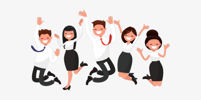 Graphic Black And White Customer Happy Free On Dumielauxepices - People Celebrating, transparent png download