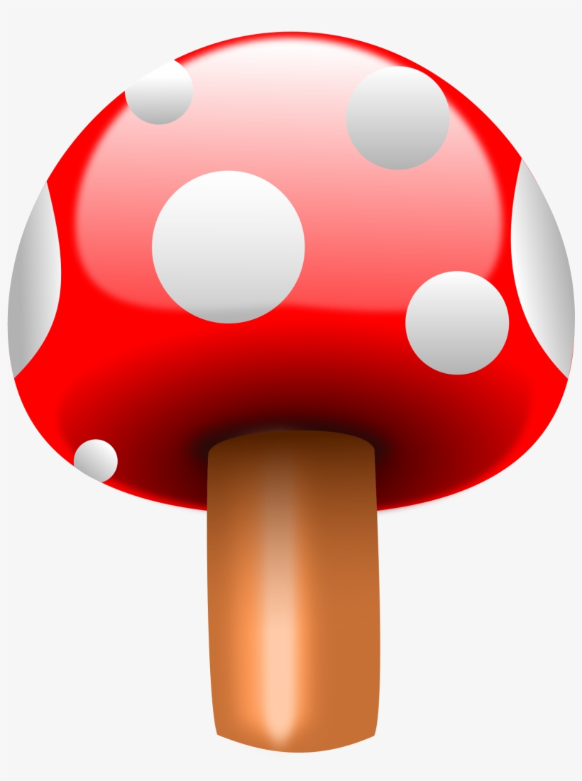 Mushroom With White Dots Clipart, transparent png download