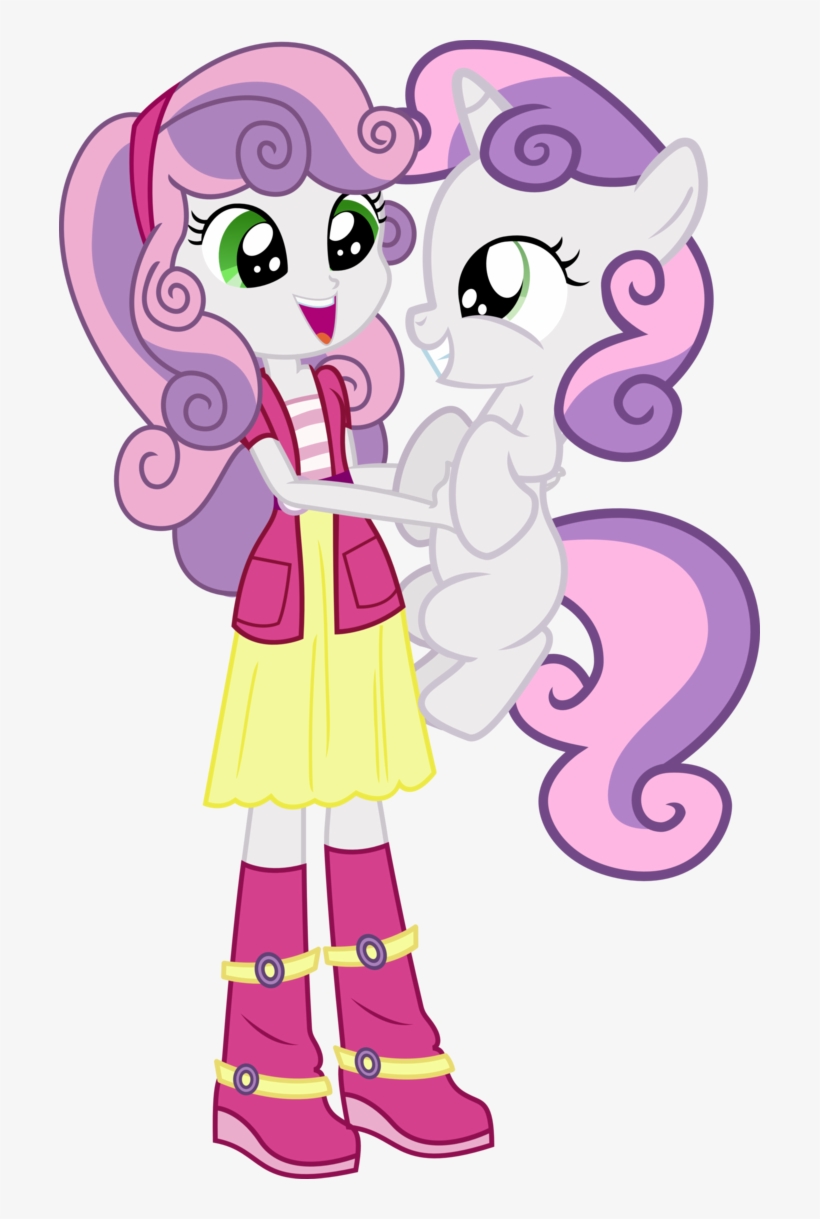 100 Images About Equestria Girls On We Heart It - Sweetie Belle And Sweetie Belle, transparent png download