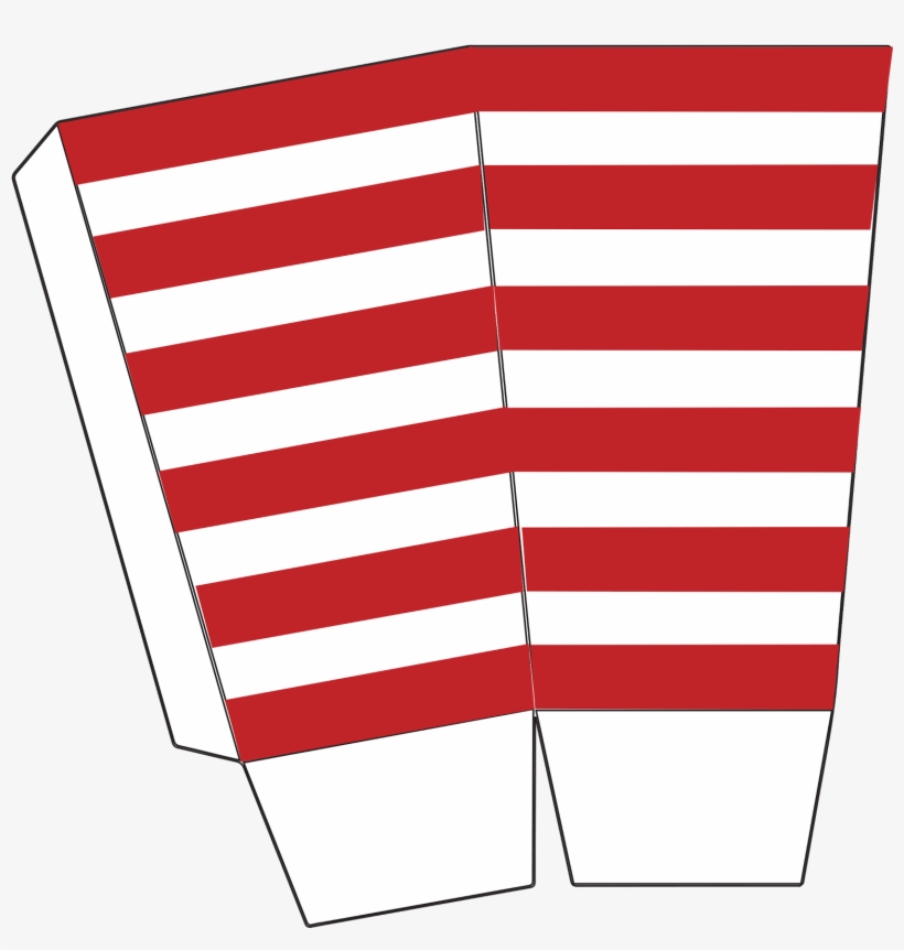 Отображается Файл "popcorn Box Printable Back Red Stripe - Illustration, transparent png download