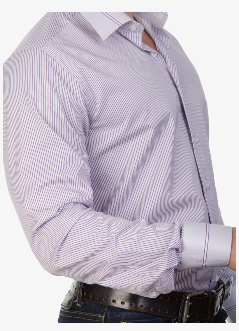 Multiple Stripe Full Sleeve Shirt Png Image - Dress Shirt, transparent png download