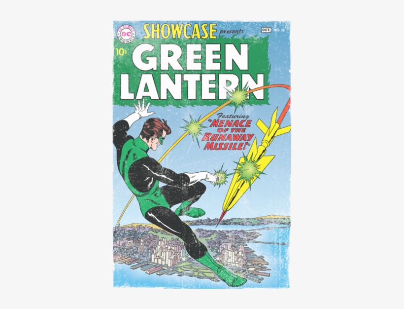 Green Lantern Menace Missle Youth T Shirt - Green Lantern Hal Jordan First Appearance, transparent png download