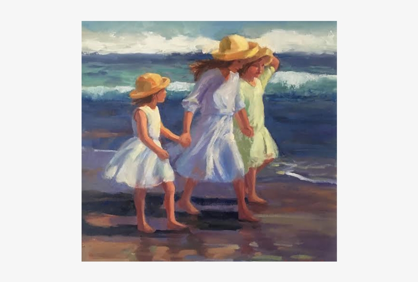 Strolling On The Beach - Beach, transparent png download